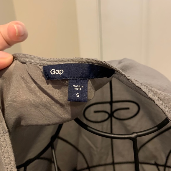 GAP silver cotton/silk blend Short sleeve top - Picture 5 of 7